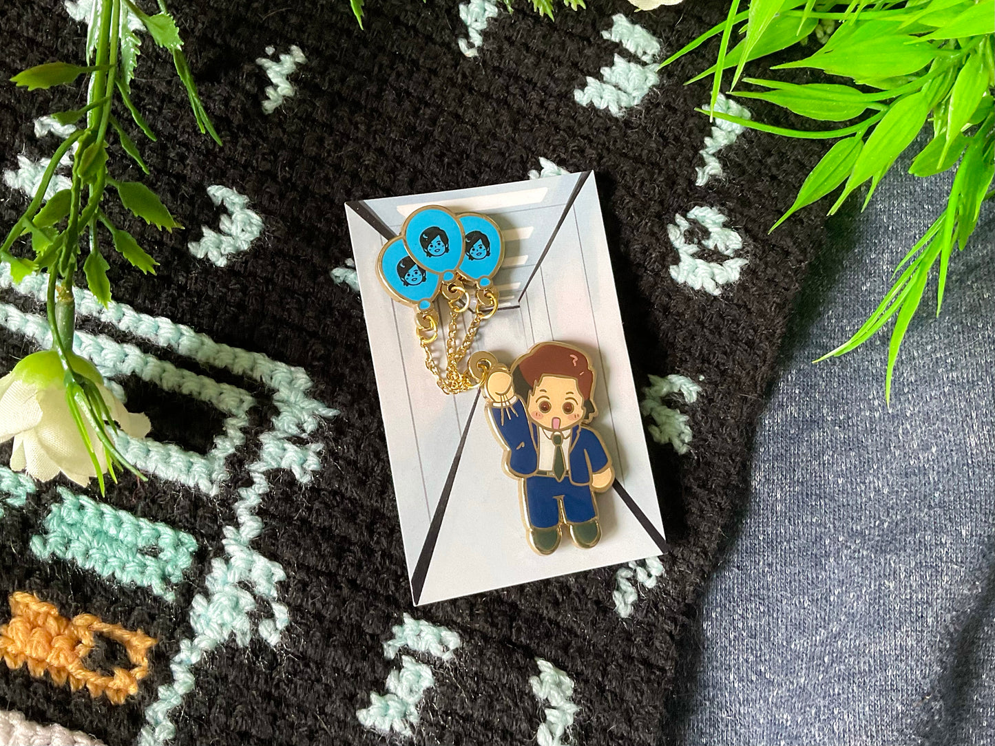 Mark S Enamel Pin
