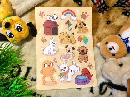 A4 Childhood Dog Print