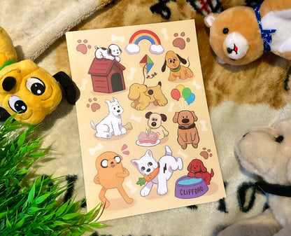 A4 Childhood Dog Print