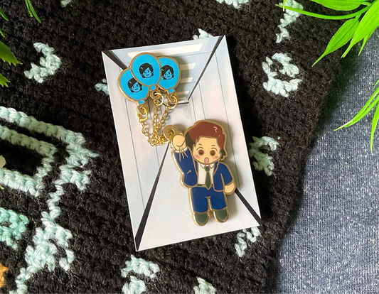 Mark S Enamel Pin