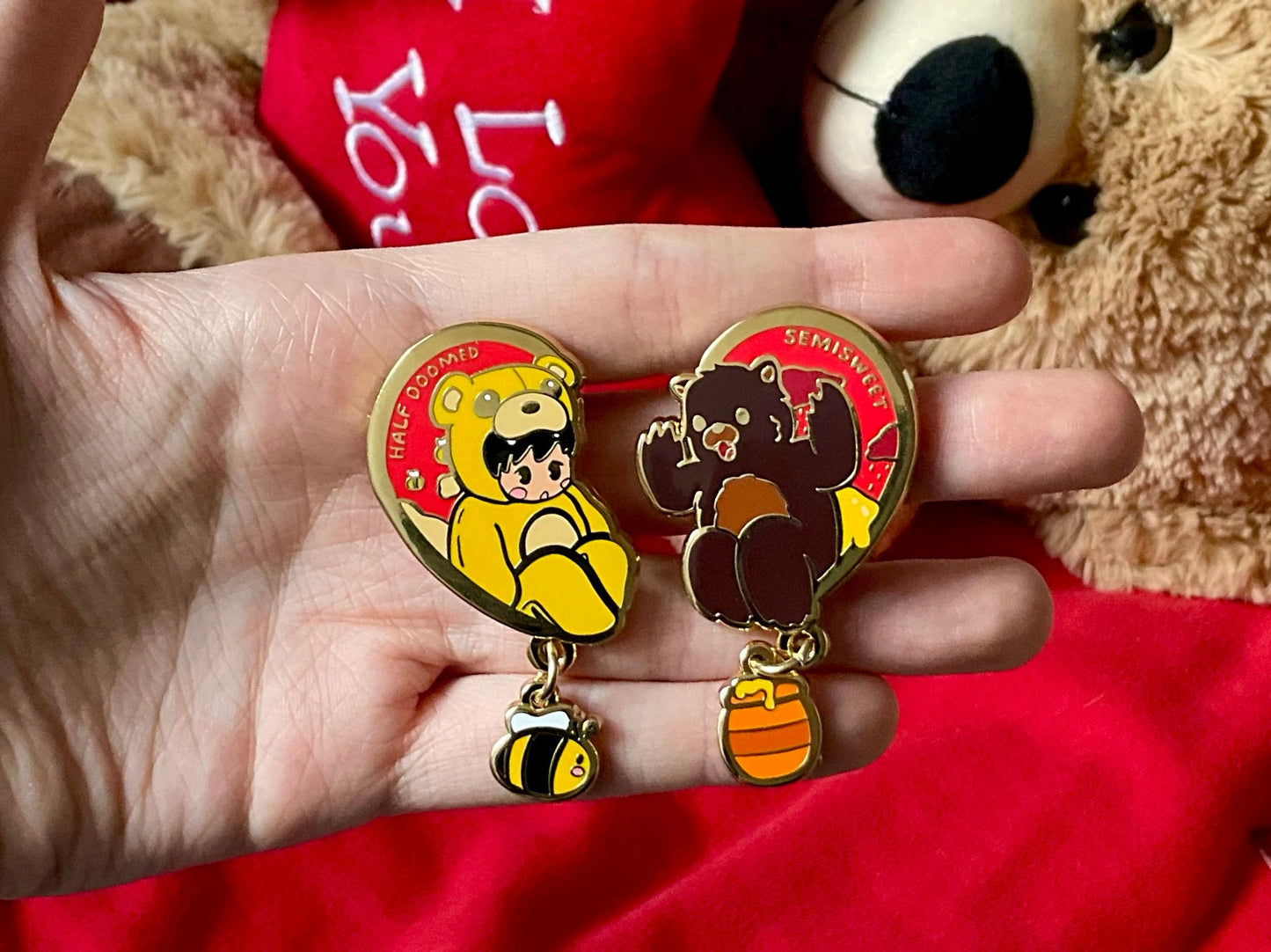 Folie à Deux Enamel Pins