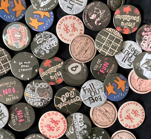 So Much (For) Stardust Button Badges