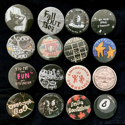 So Much (For) Stardust Button Badges